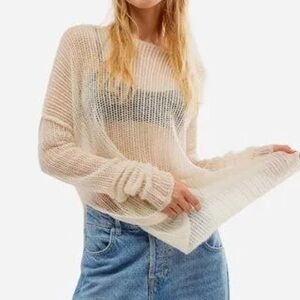 Blue Wednesday Free People Cashmere Sweater